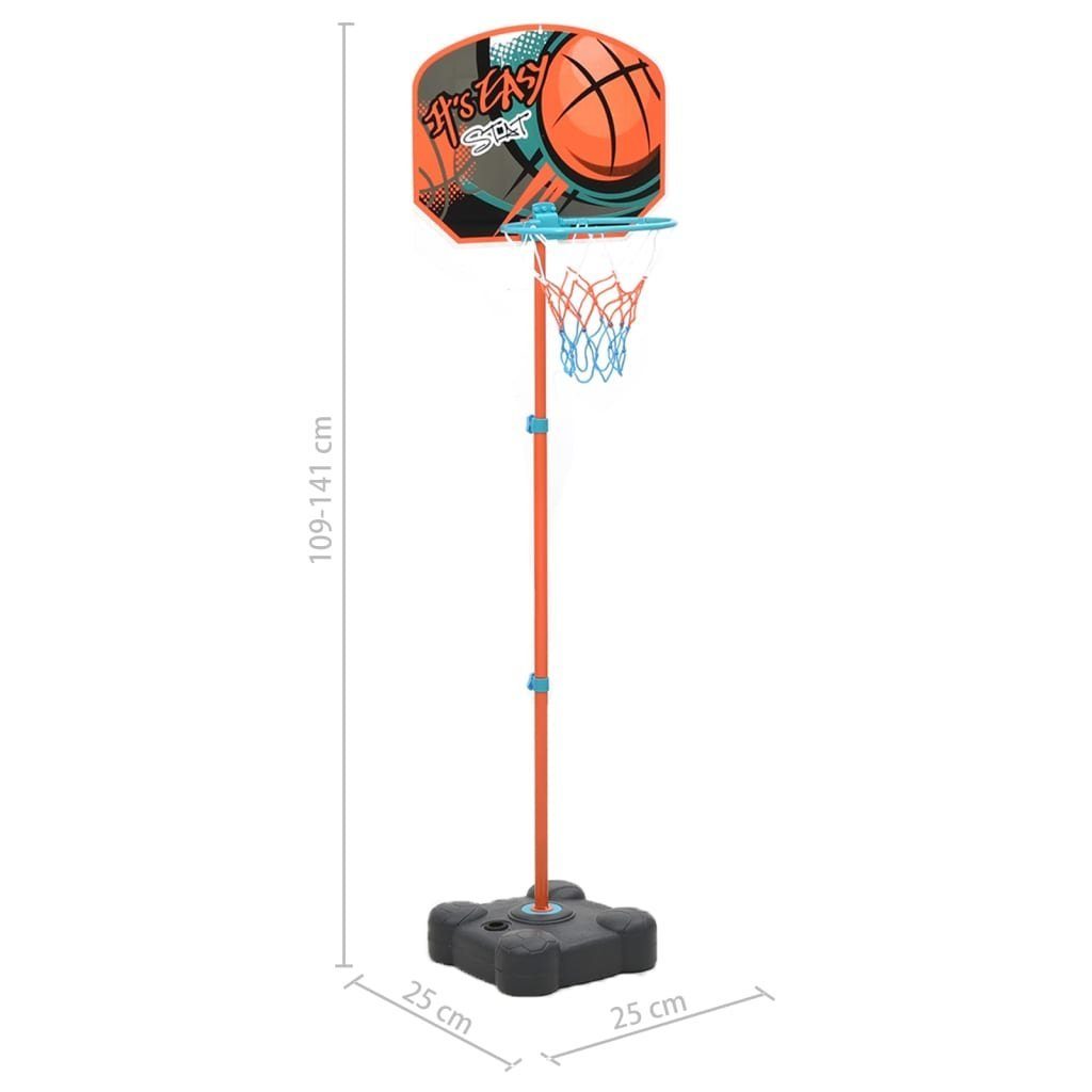 Basketball Basketballständer Tragbares Verstellbar Spiel-Set vidaXL cm 109-141