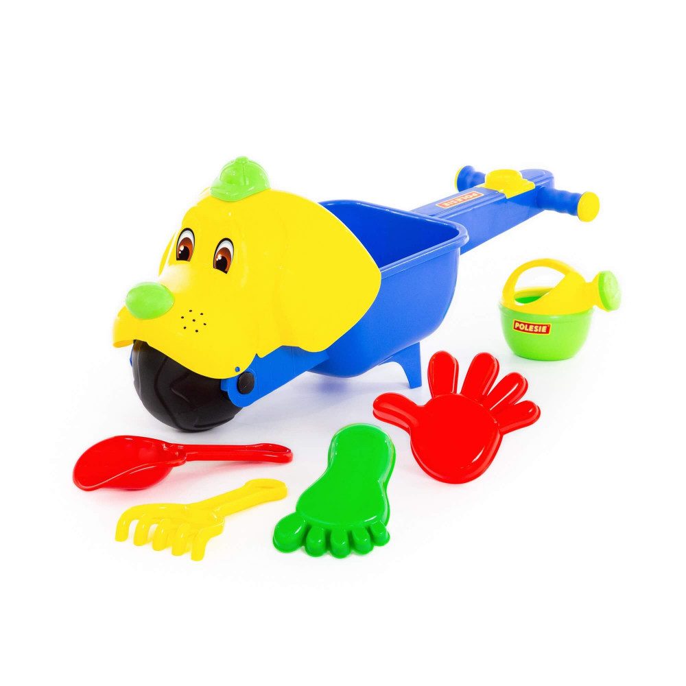 Polesie Sandform-Set Polesie Schubkarre Bimm + Sandgarnitur mit Gießkanne klein, 6-tlg. (Se