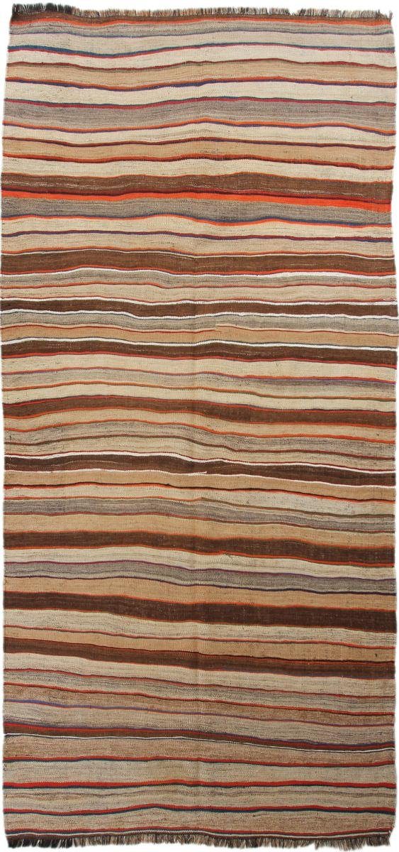 Orientteppich Kelim Fars Antik 160x348 Handgewebter Orientteppich / Perserteppich, Nain Trading, rechteckig, Höhe: 4 mm