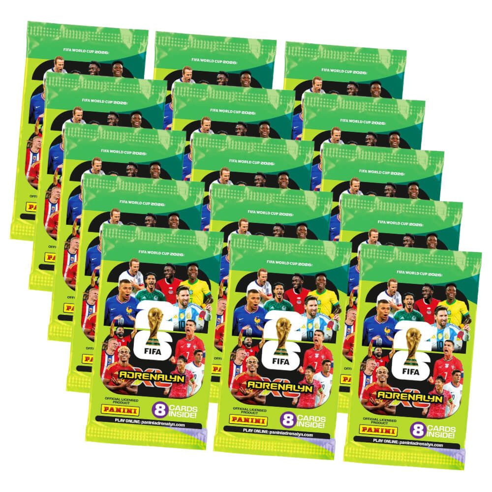 Panini Sammelkarte Fifa World Cup 2026 Adrenalyn XL - WM Trading Cards Sammelkarten, - 15 Booster