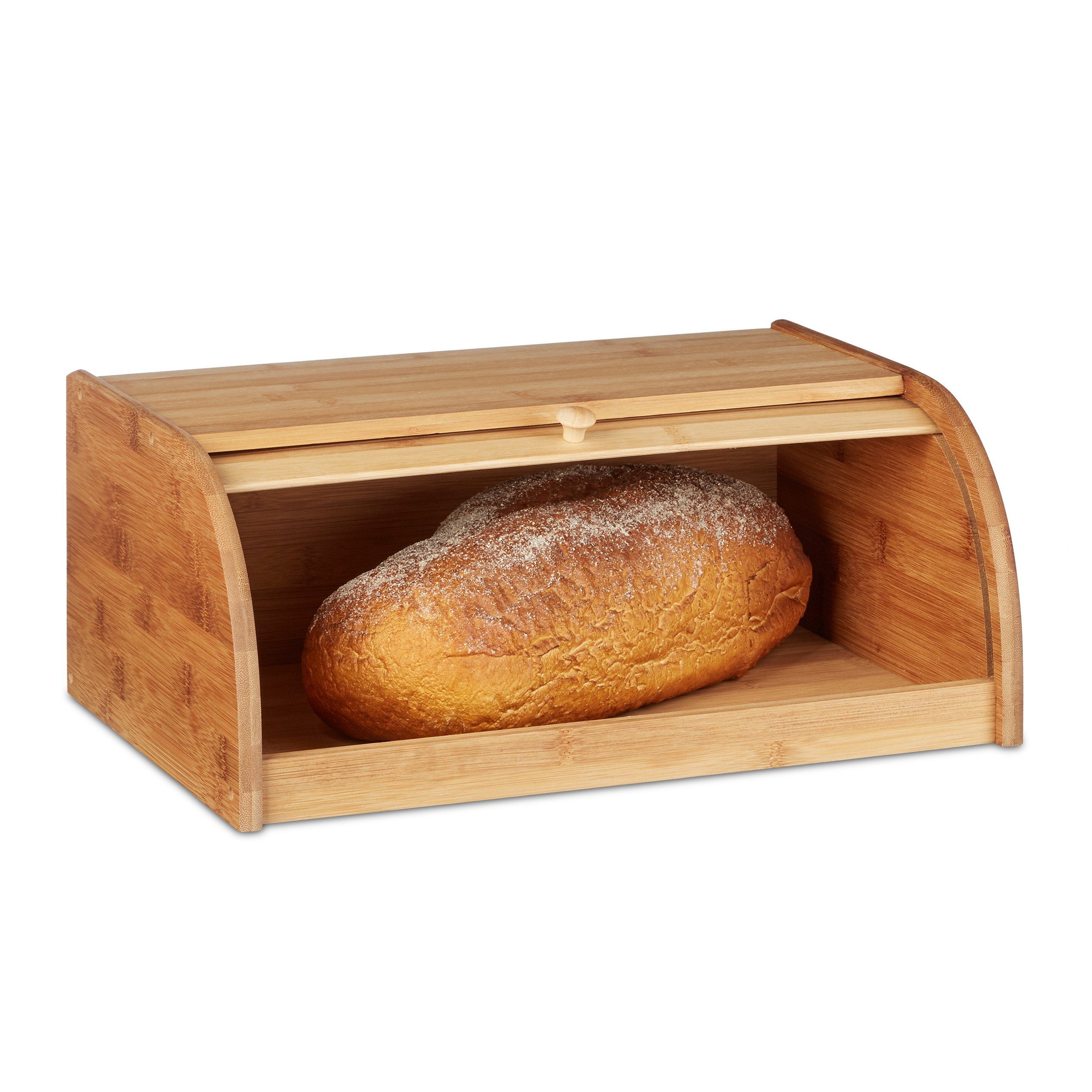 relaxdays Brotkasten Bambus, Bambus, (1-tlg)