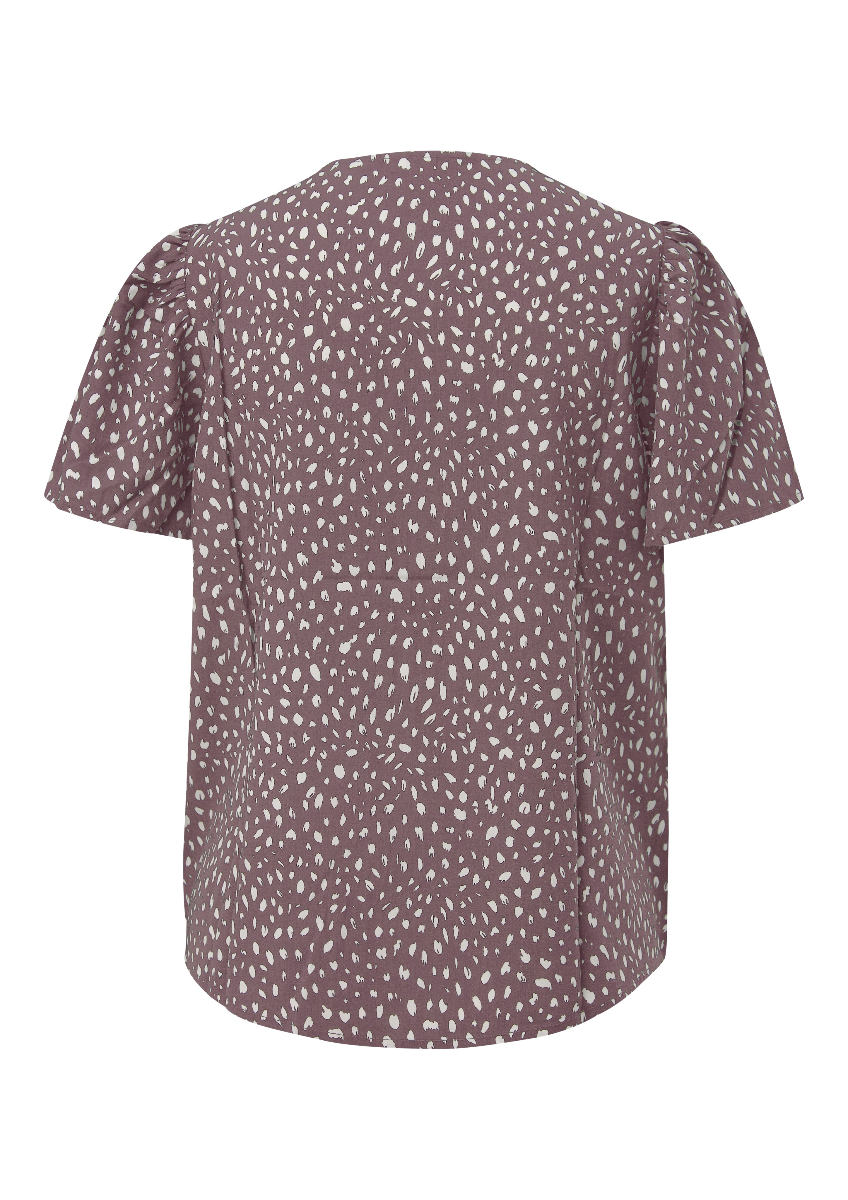 QS Kurzarmbluse Viskose Bluse mit All-over-Print günstig online kaufen