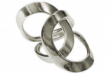 SILBERMOOS Silberring XL Doppelter Kreisring "Wir gehören zusammen", 925 Sterling Silber