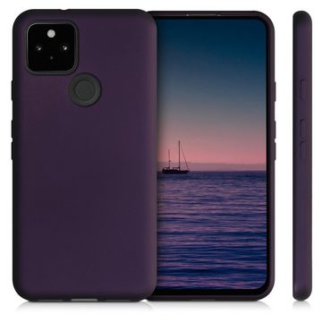 kwmobile Handyhülle Case für Google Pixel 5, Hülle Silikon metallisch schimmernd - Handyhülle Cover