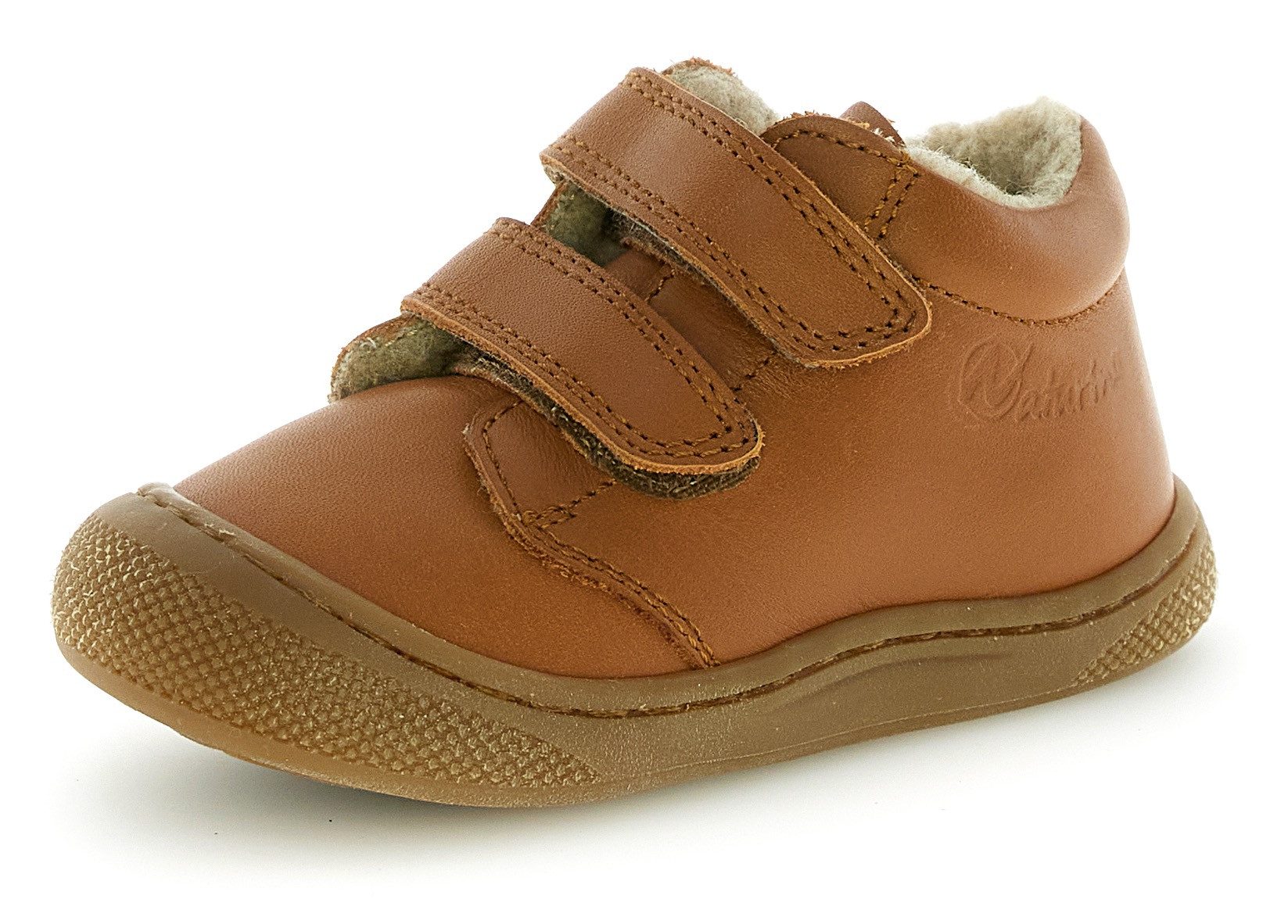 Naturino Cocoon Wide Lauflernschuh Babyschuh, Klettschuh mit Wollfutter, Größenschablone zum Download