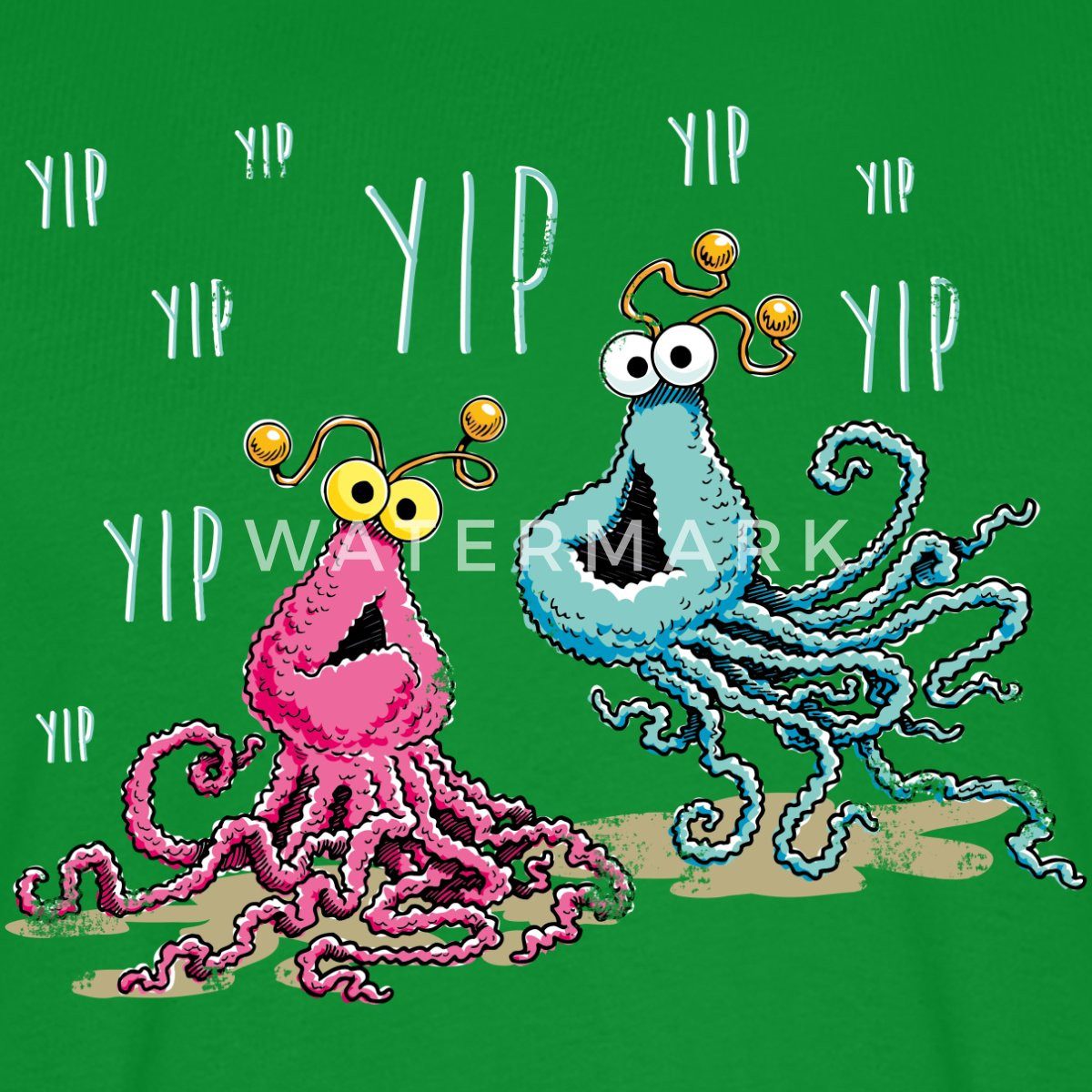 Spreadshirt T-Shirt Sesamstraße Yip Yip Alien Männer Premium T-Shirt (1-tlg)