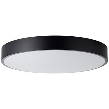 Brilliant Deckenleuchte Slimline, 3000-6500K, Lampe Slimline LED Deckenleuchte 49cm weiß/schwarz 1x 60W LED integr