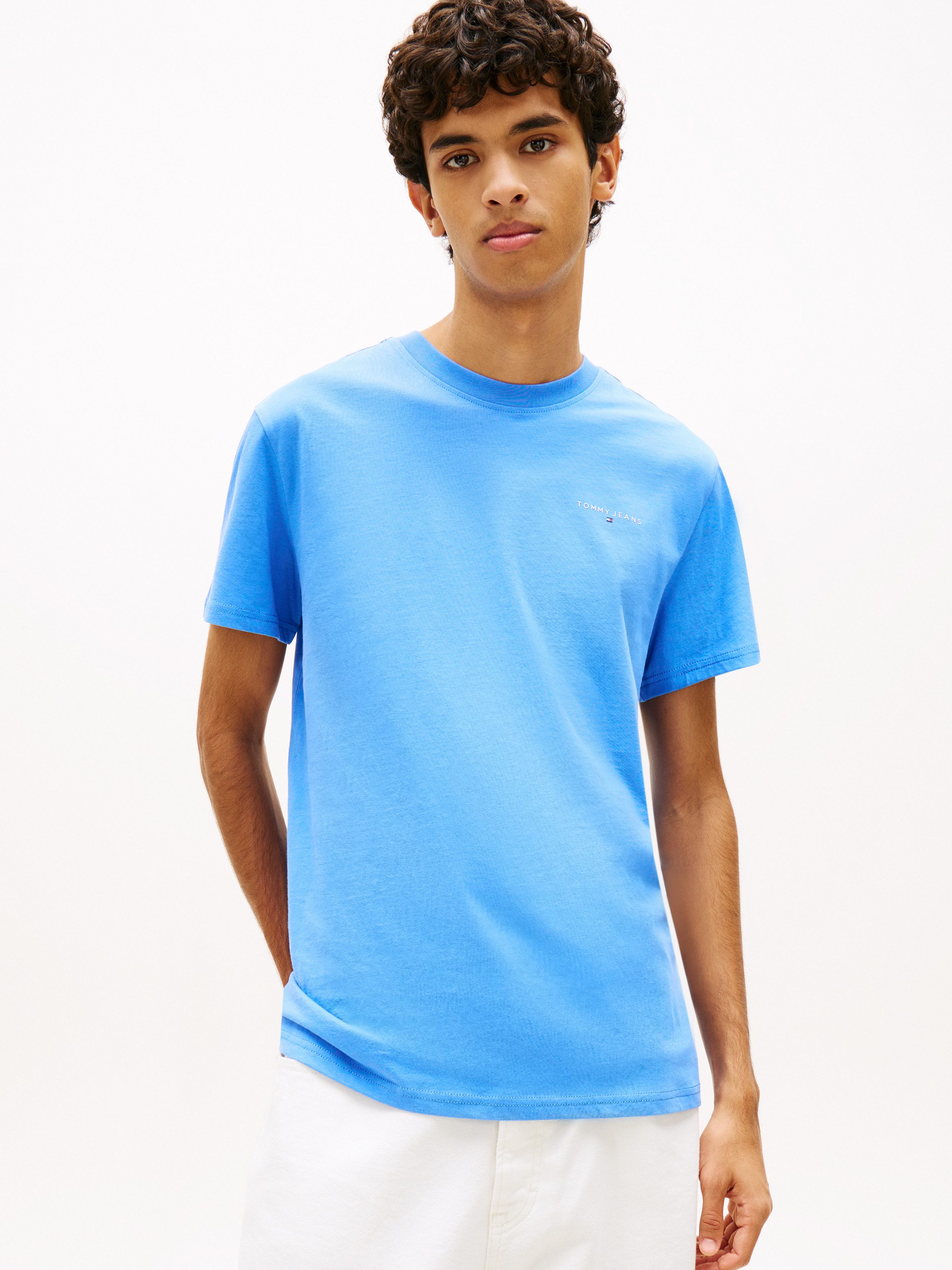 Tommy Jeans T-Shirt TJM SLIM LINEAR CHEST TEE EXT Mit Rundhalsausschnitt günstig online kaufen