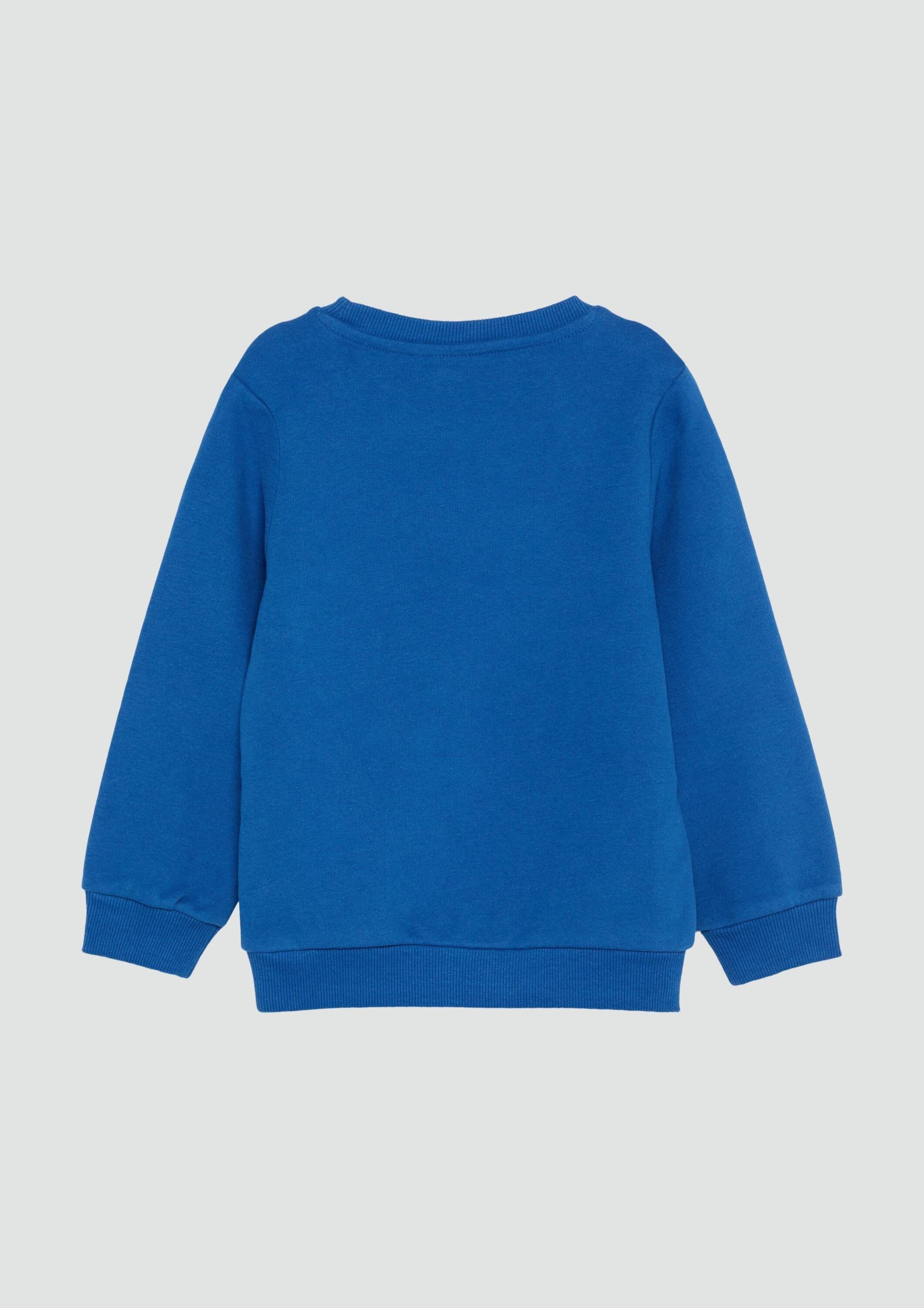 s.Oliver Sweatshirt Sweatshirt Wärmendes Sweatshirt mit gummiertem Frontprint