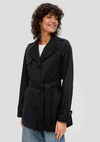 s.Oliver Funktionsjacke Trenchcoat mit Twillfutter