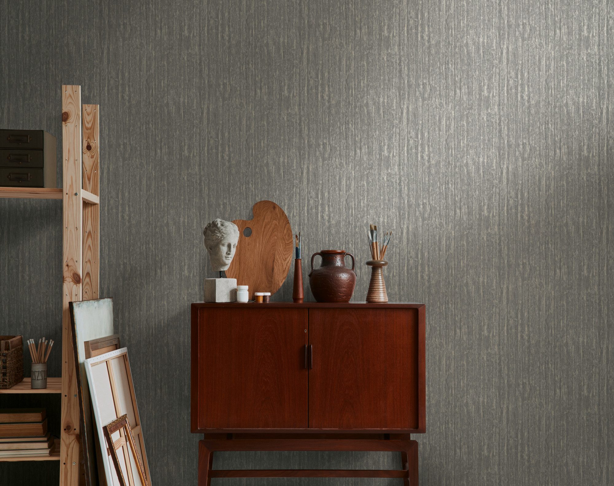 Vliestapete Smart Surfaces Holz-Optik Tapete Mustertapete Struktur-Optik Natur