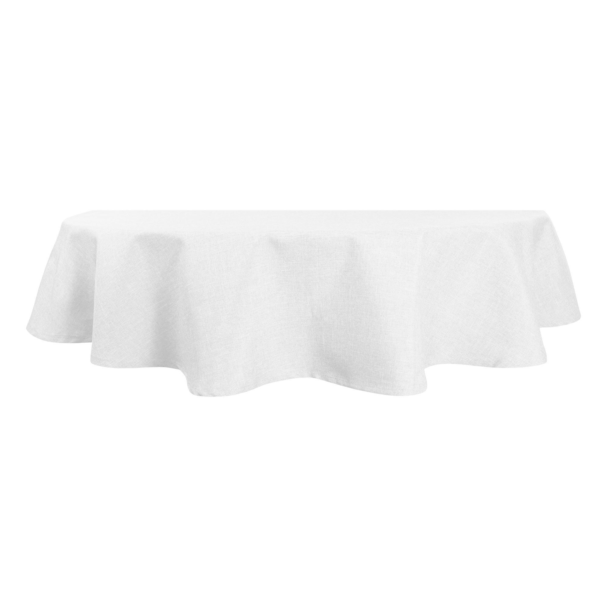 Tischdecke Oval 135x180 Cm – Leinenoptik Mit Lotuseffekt, Wasserabweisend, Bügelfrei & Abwischbar