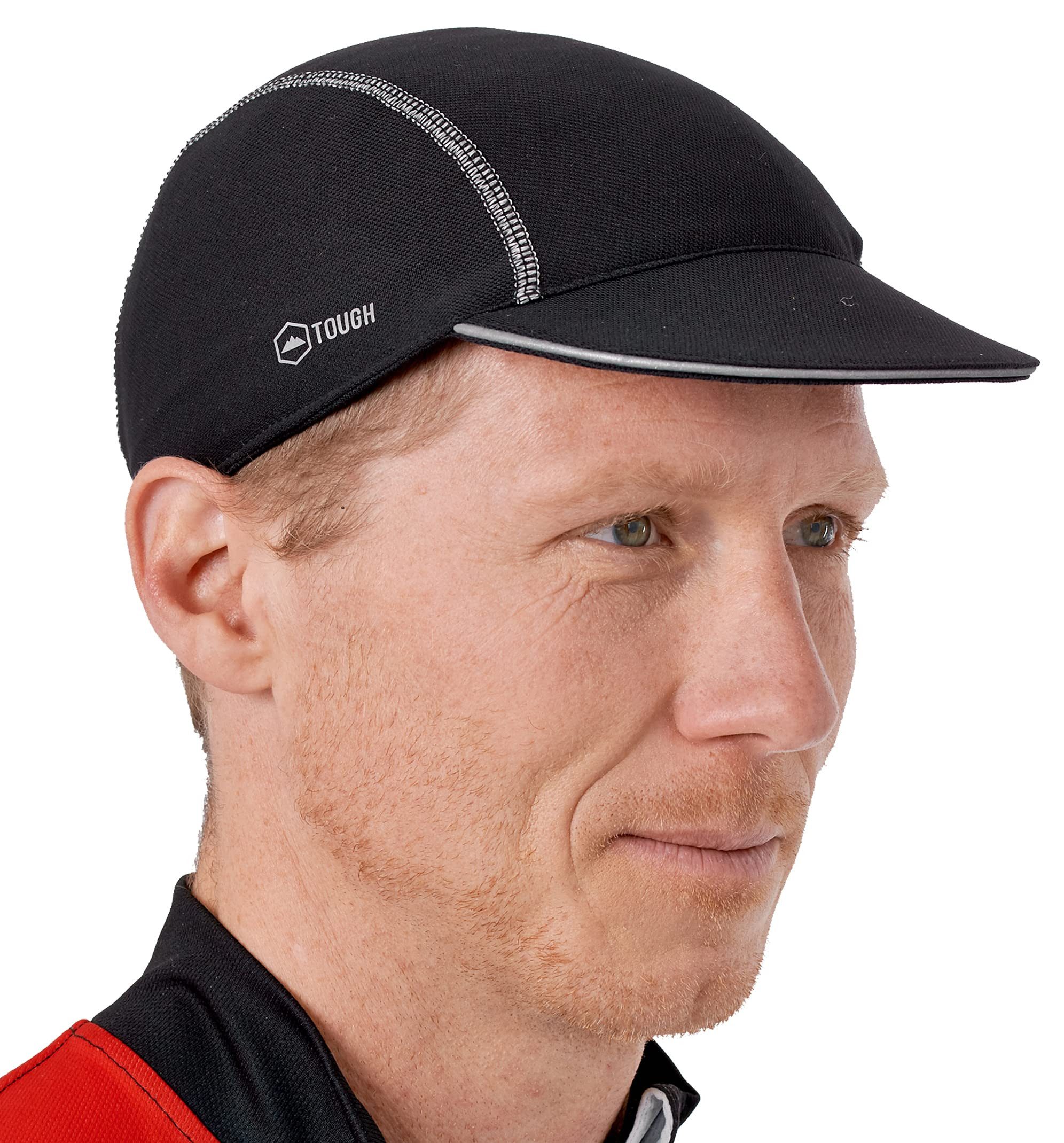 BMX-Helm Fahrradmütze unter Helm Damen und Herren Fahrrad Cap Helmmütze Schwarz