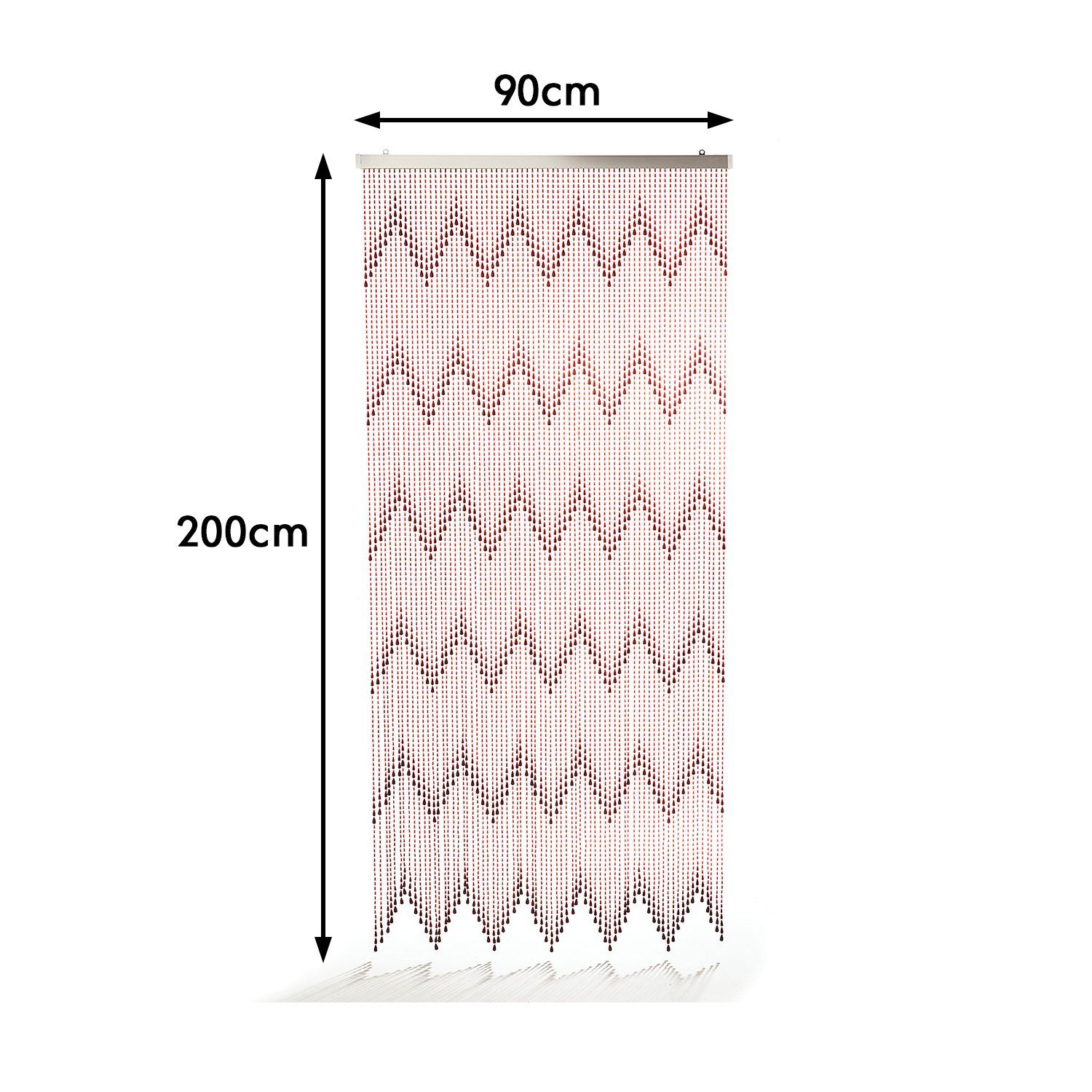 Ösen Kunststoff Vorhang (1 Türvorhang Kobolo, 72 St) Stränge 90x200cm, TERRA