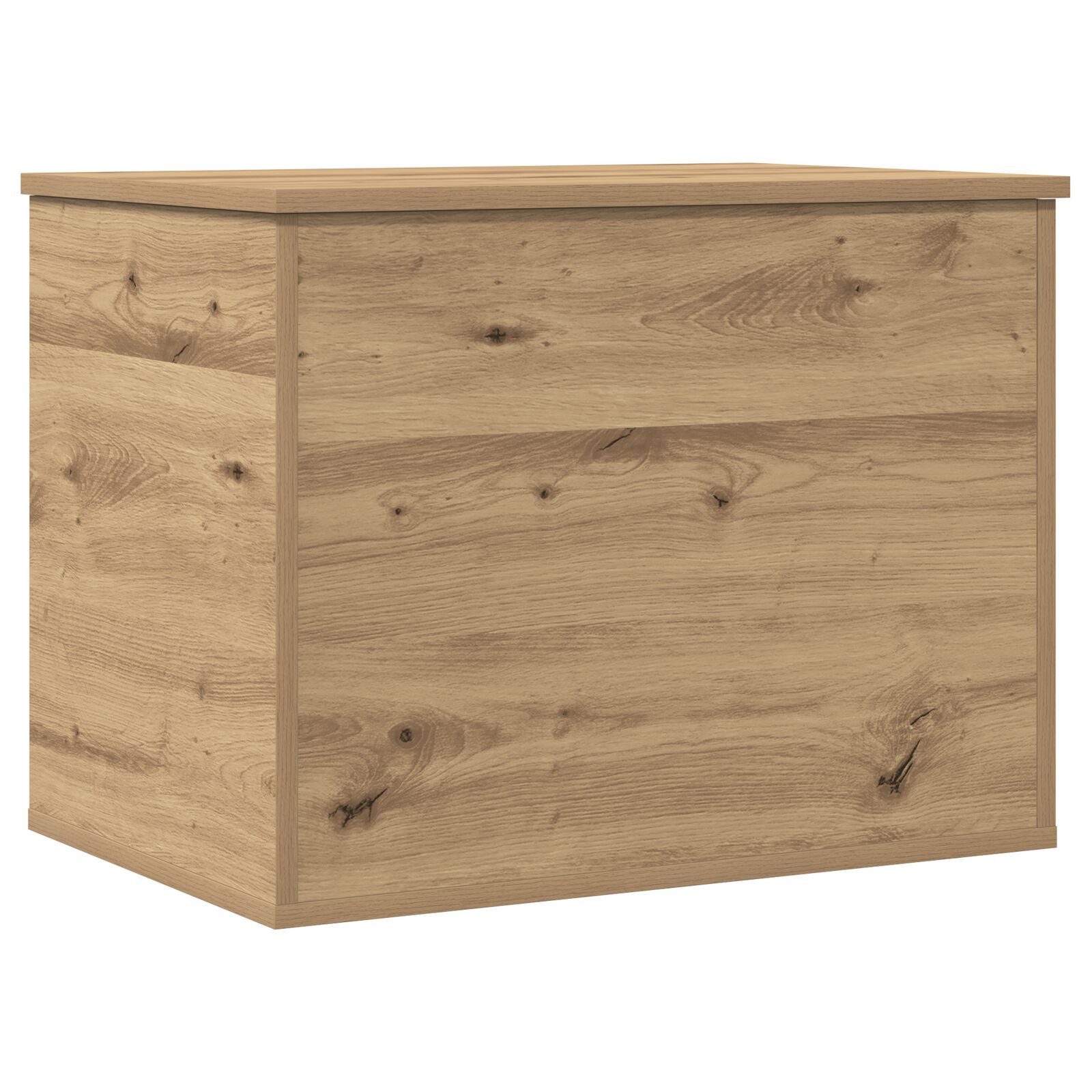 Truhe Aufbewahrungsbox mit Deckel Artisan Eiche 60x42x46 cm Holzwerkstoff