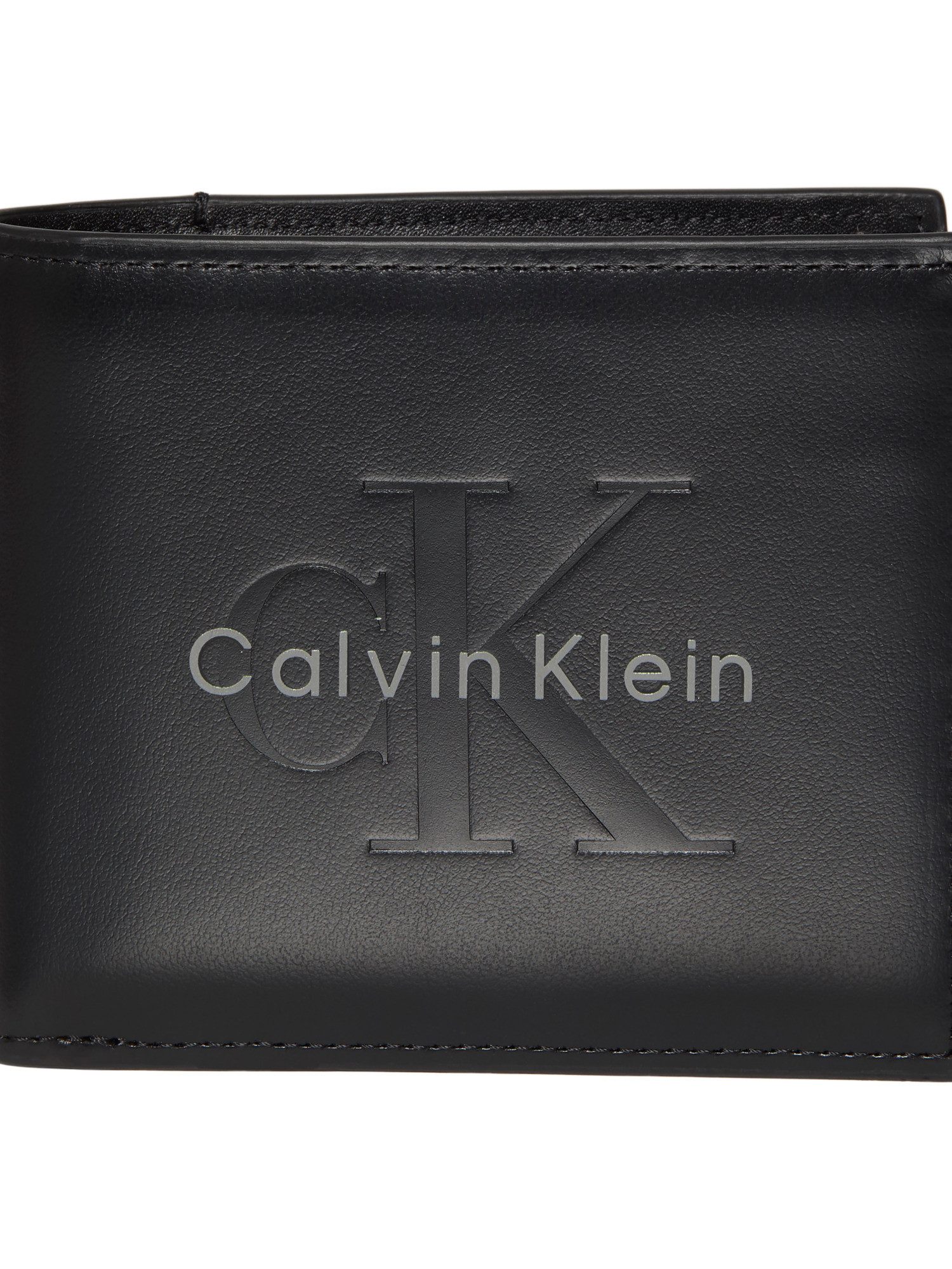 Calvin Klein Geldbörse BOLD BILLFOLD W/ COIN, Unisex Geldbeutel, Portemonnaie mit CK-Logo
