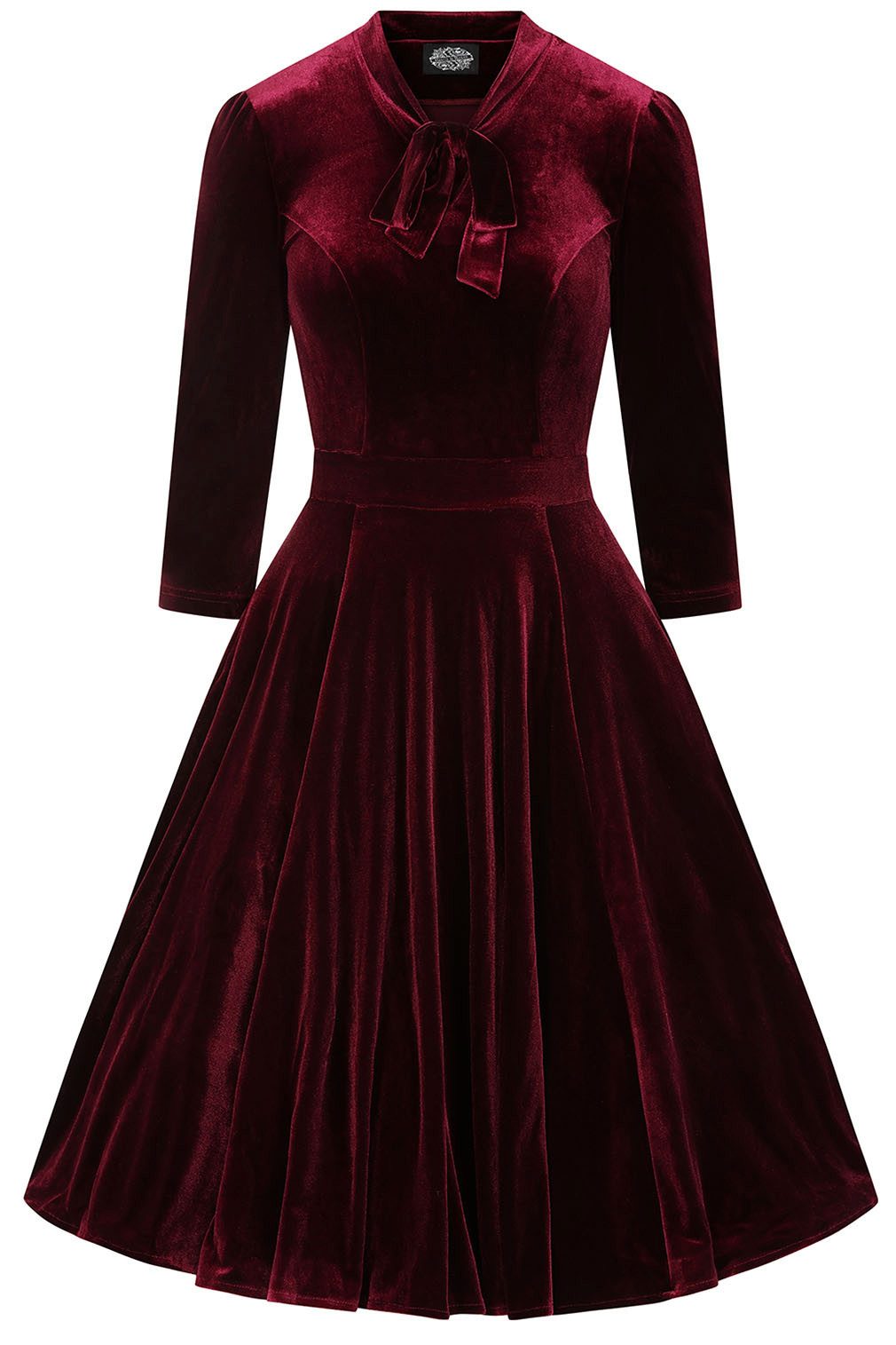 Hearts & Roses London A-Linien-Kleid Sylvie Velvet Swing Dress Vintage Samt günstig online kaufen