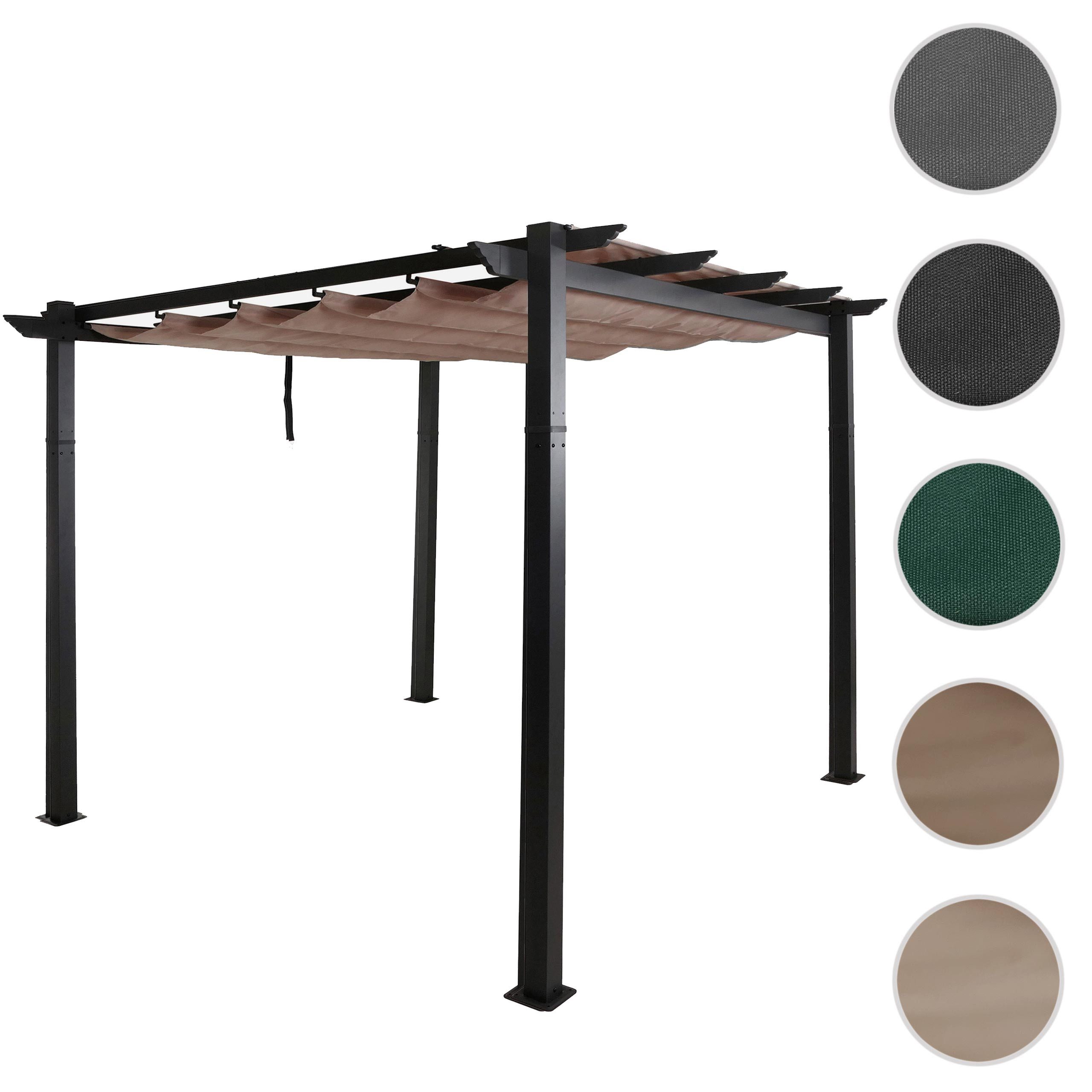 MCW Pergola MCW-N93-3x3, BxTxH: 300x300x240 cm, Bezug mit Beschichtung zur Wasserdichtigkeit