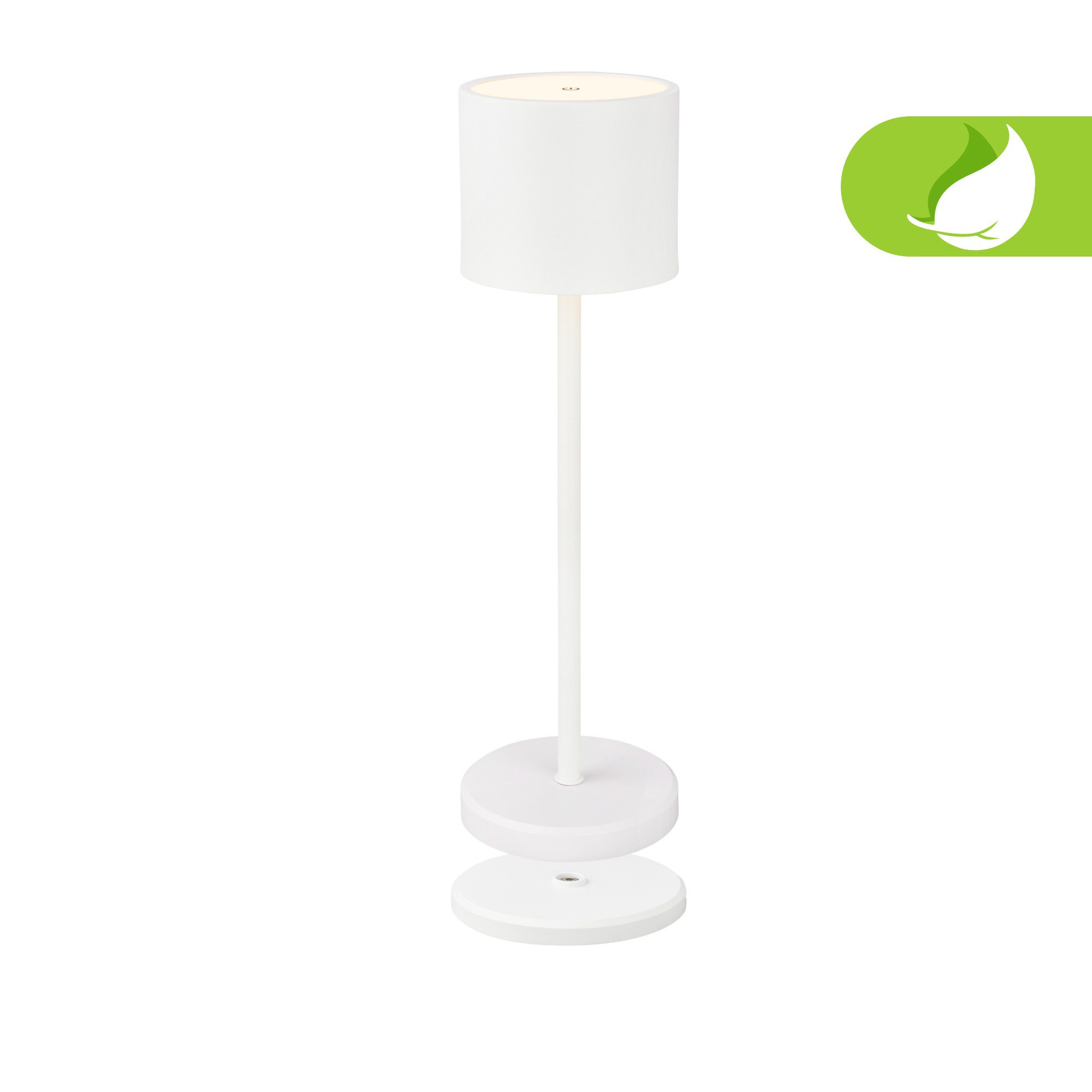 Briloner Leuchten Tischleuchte LED Tischlampe kabellos Wohnzimmer Outdoor, LED fest integriert, 2700K - Extra - Warmweiß, LED Tischlampe kabellos 38,5x12,5cm Anthrazit 4,5W Wohnzimmer Outdoor