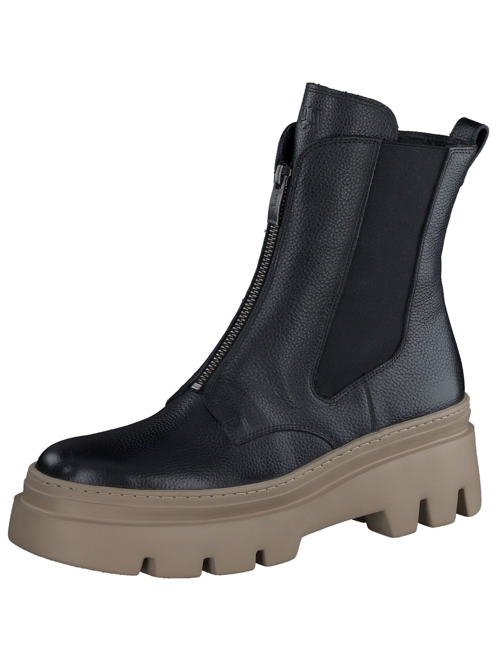 Stiefelette Leder/Textil Stiefelette