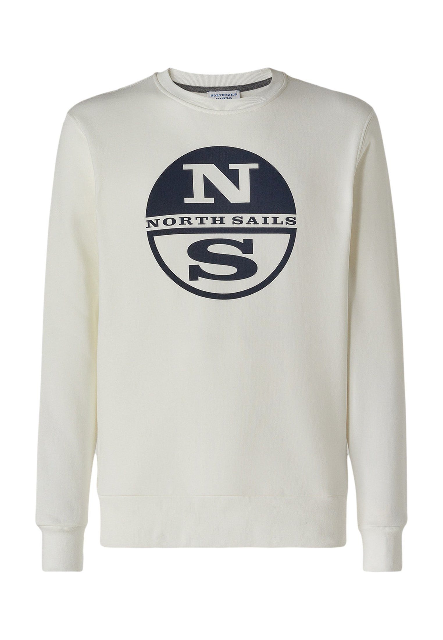 Sweatshirt aus Sails Biobaumwolle mit Label-Print North MARSHMALLOW