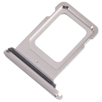 Wigento SIM + SIM Card Tray für Apple iPhone 15 Pro Max Ersatzteil Weiß Tablet-Adapter, 0 cm