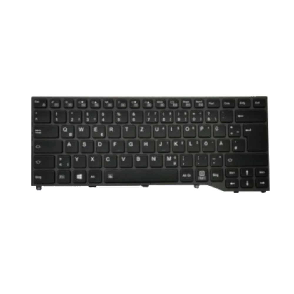 Trade-Shop Ersatzteil passend für Fujitsu LifeBook E548, E449, E549 Serie Tastatur (Tasten: Deutsch, QWERTZ / Farbe: Schwarz / mit Hintergrundbeleuchtung)