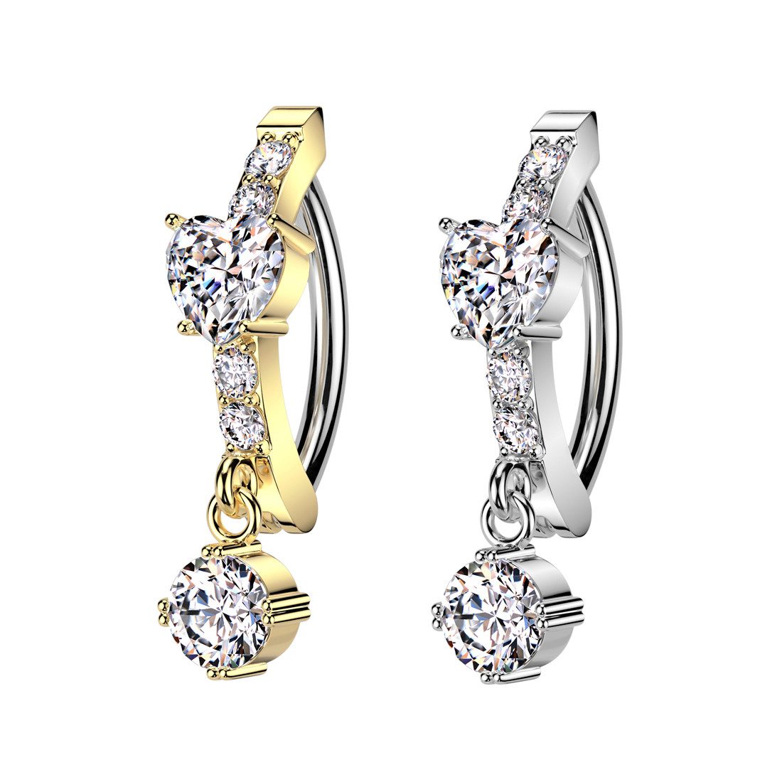 Taffstyle Bauchnabelpiercing Bauchnabelpiercing Implantatqualität Kristall günstig online kaufen