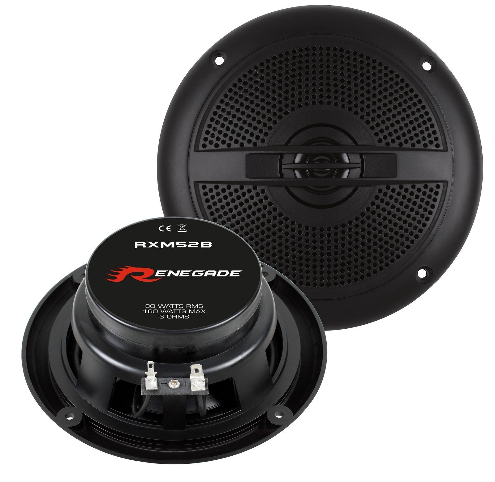 Renegade Rxm52b 13 Cm 525 Outdoor Marine 2 Wege Koaxial 160 Watt