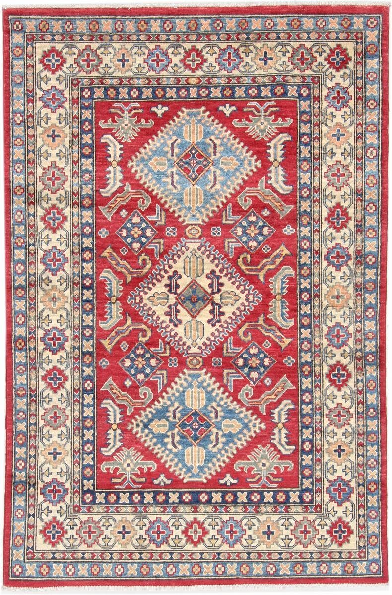 Orientteppich Kazak 122x183 Handgeknüpfter Orientteppich, Nain Trading, rechteckig, Höhe: 5 mm