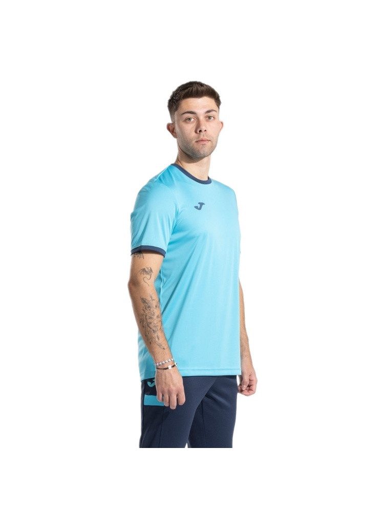 Joma T-Shirt Combi Premium (100% Polyester, atmungsaktiv) türkisblau Herren