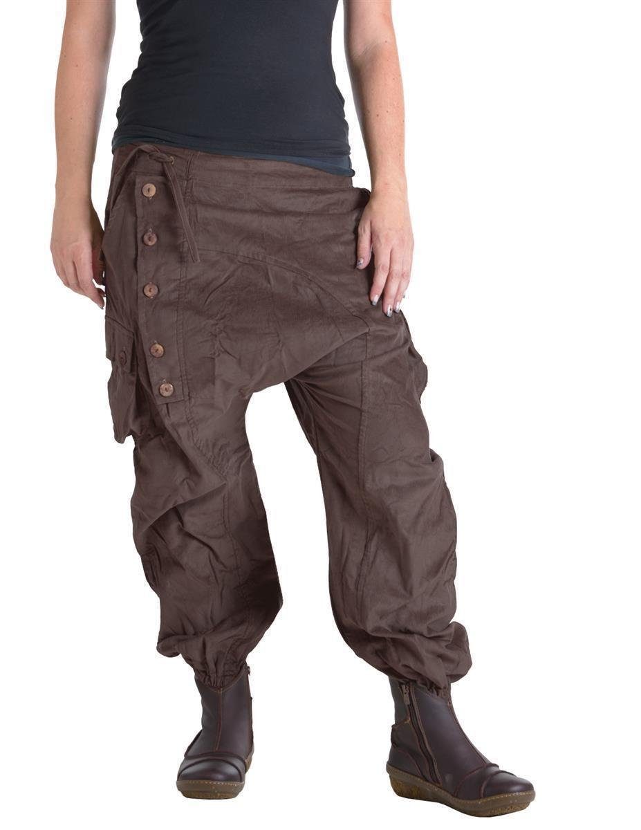 Vishes Cordhose Haremshose aus Cord Ethno, Goa, Festival Style