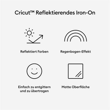 Cricut Dekorationsfolie reflektierendes Iron-On, Regenbogen, 1 Rolle, 30,5 cm x 48,2 cm