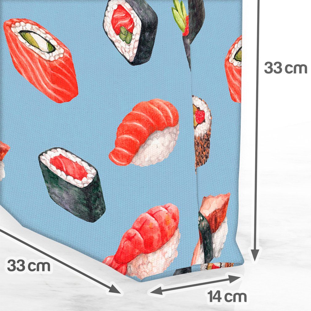 Sashimi Henkeltasche mus wasserfarben sushi Sushi VOID Nigiri urlaub rolls hobby (1-tlg), reise