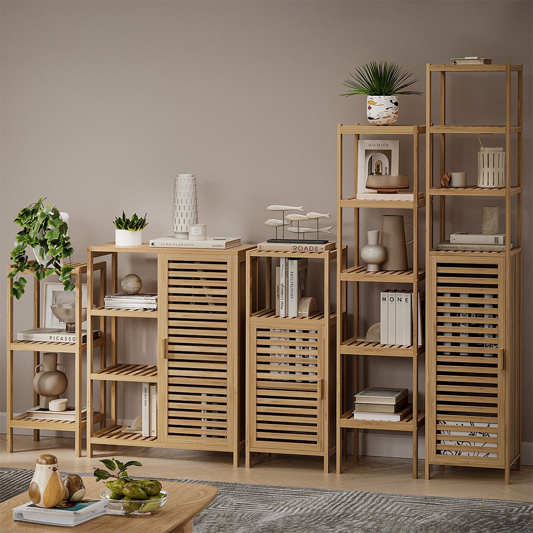 Bellamio Hochschrank Newa (Badezimmerschrank 4 Ablagefächer) günstig online kaufen