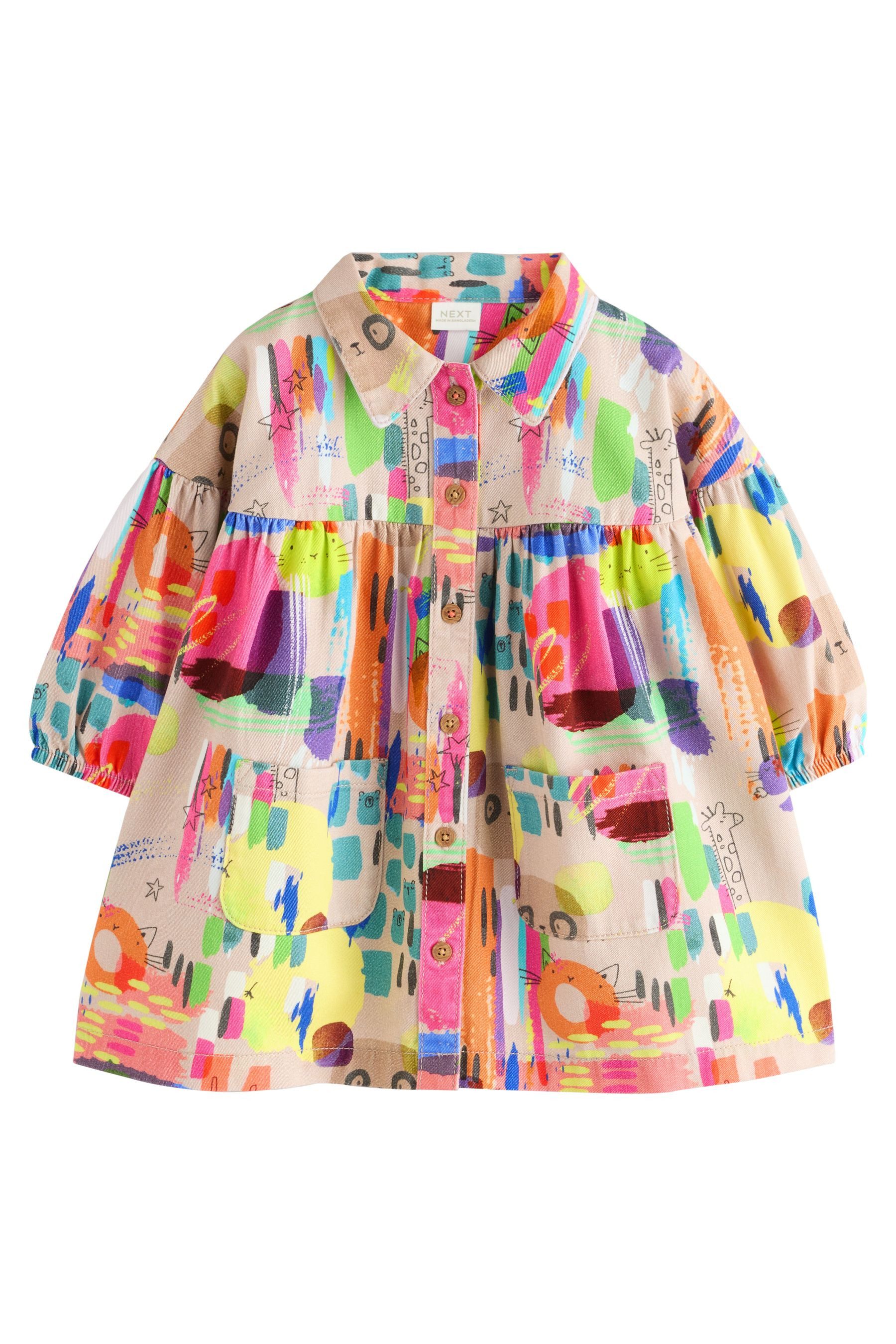 Next Hemdblusenkleid Hemdkleid aus Baumwolle (1-tlg) günstig online kaufen