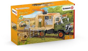 Schleich® Spielwelt WILD LIFE, Großer Truck Tierrettung (42475), (Set), Made in Europe