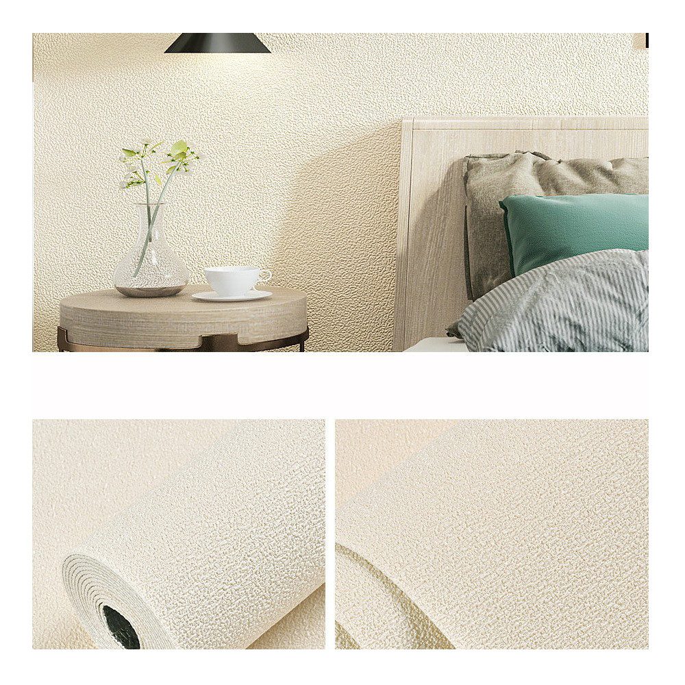 Diwzbyn Fliesenaufkleber Selbstklebende Tapete in Leinenoptik – 3D Wandpaneel mit Struktur, Abziehbare Wandfolie für Wohnzimmer, Schlafzimmer, Büro