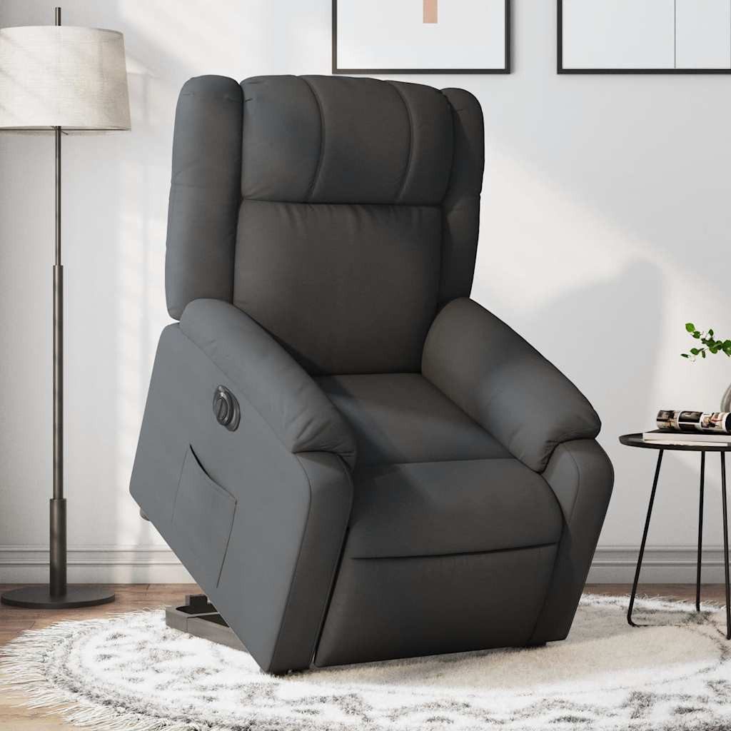 Massagesessel Elektrischer Relaxsessel mit Aufstehhilfe 77x95x99 cm Dunkelgrau