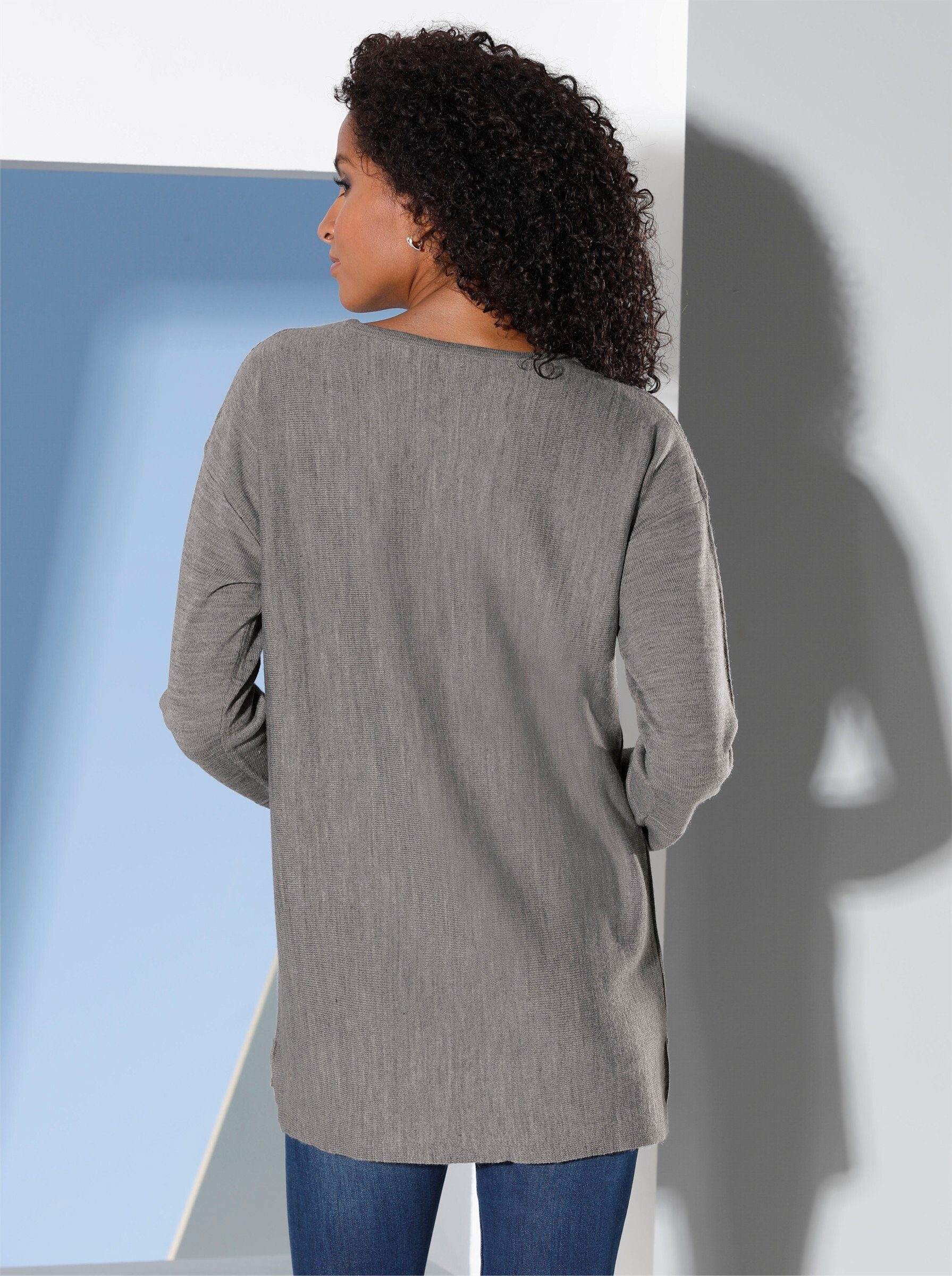 Sieh an! Strickpullover Rundhalspullover . günstig online kaufen