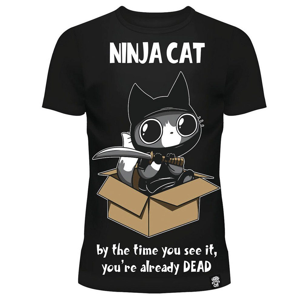 Cupcake Cult T-Shirt Ninja Cat Samurai Katze