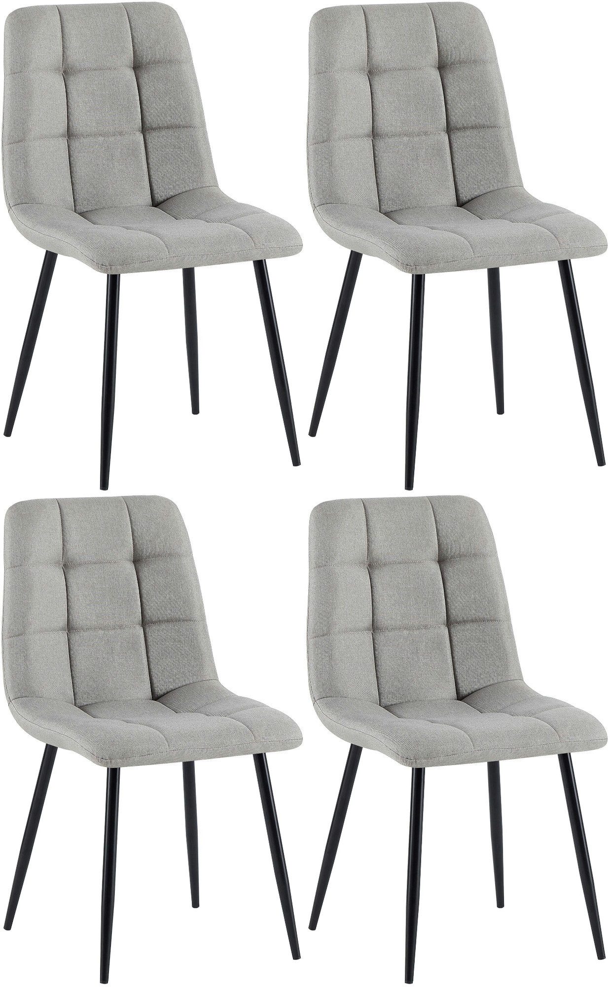 CLP Esszimmerstuhl Antibes Stoff (4er Set), günstig online kaufen