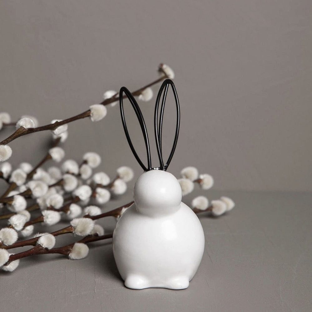 Storefactory Dekoobjekt Hase Julia S in weiß/schwarz als Osterdeko günstig online kaufen