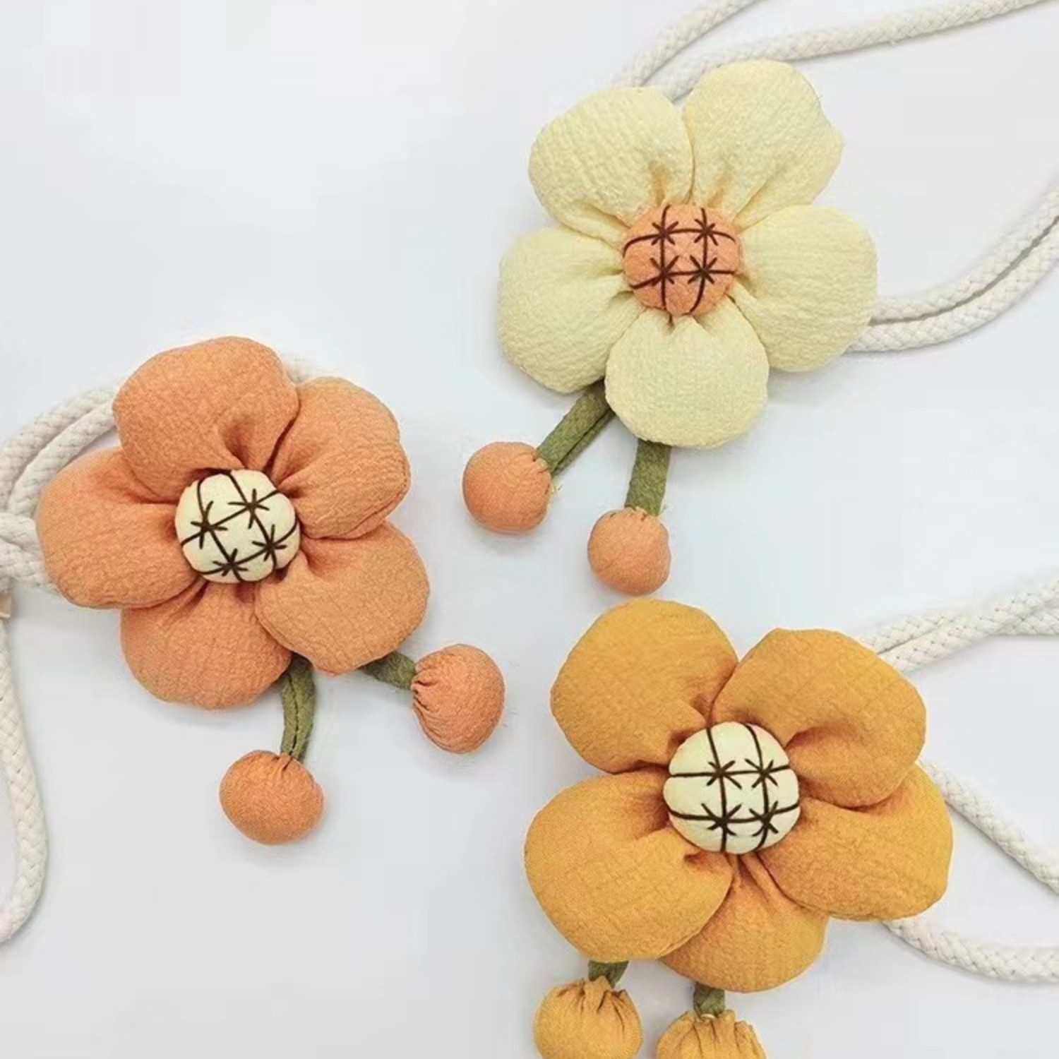 BYSURE Raffhalter, 2 PCS Vorhang Raffhalter, Blumen Gardinenhalter