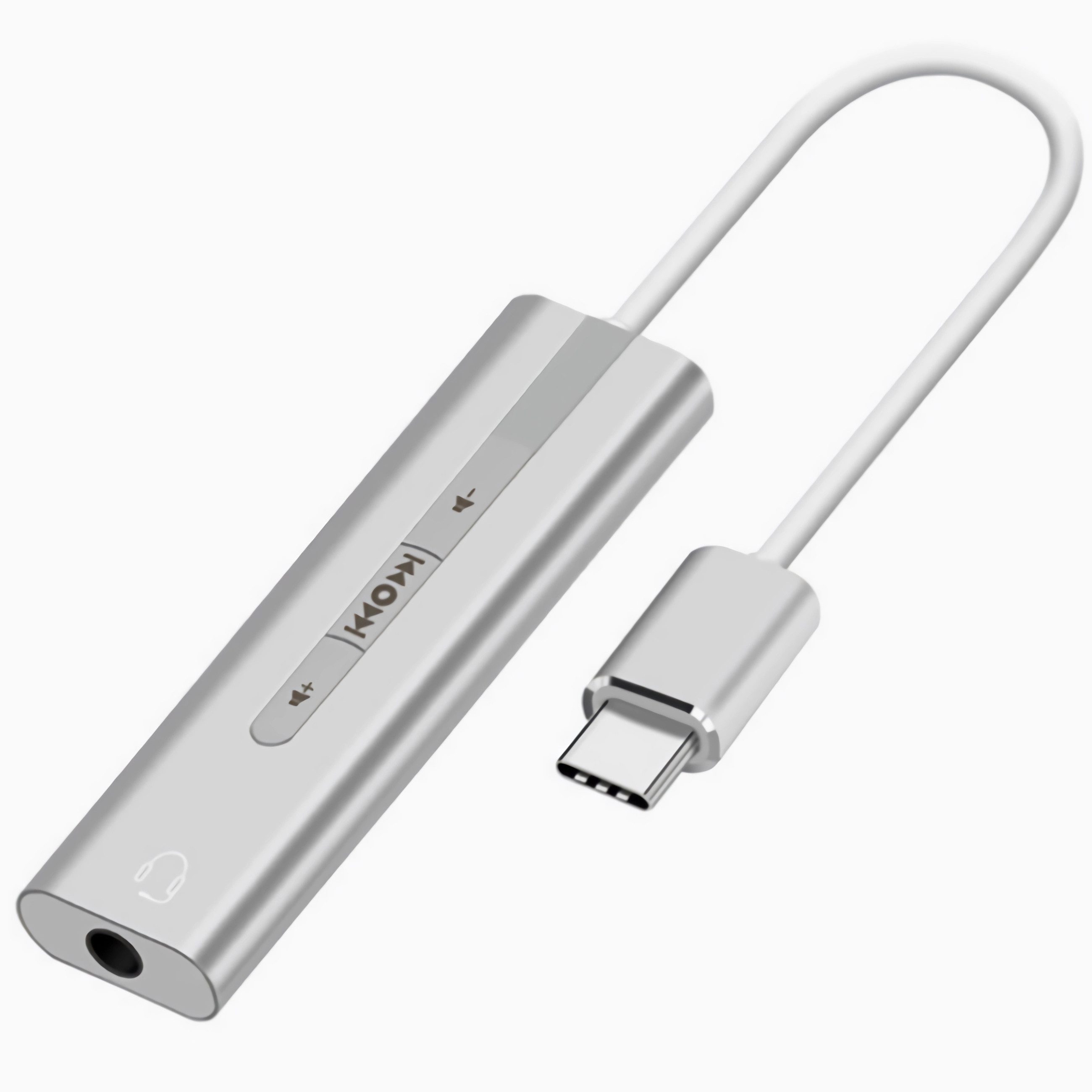 Bolwins Audio-Wandler K47 USB-C auf 3,5mm Stereo Audio Adapter Kabel für Kopfhörer Mikrofon, (Packung, 1 St., 1 x USB Typ C auf 3,5 mm Klinkenadapter), USB-C auf 3,5mm