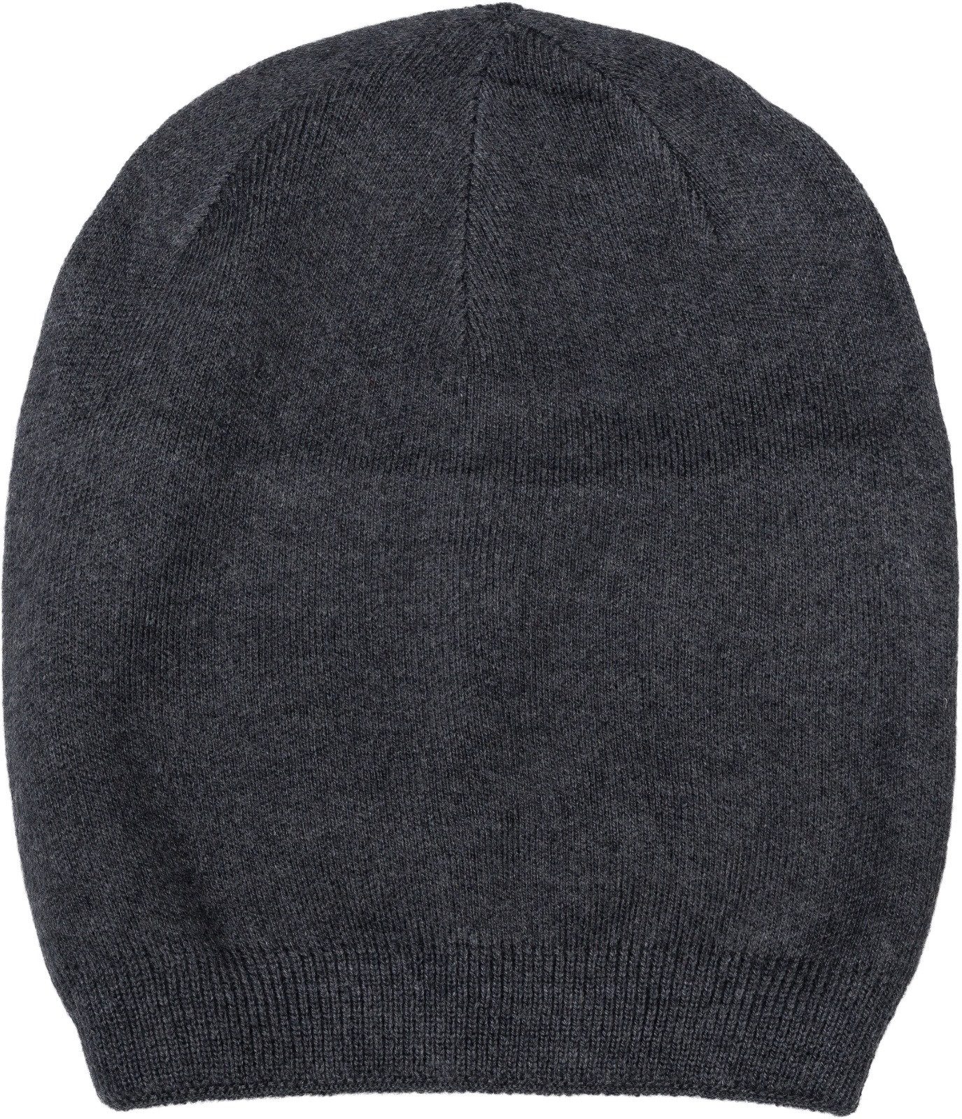 Strickmütze Feinstrick Beanie Mütze Uni Doppellagig