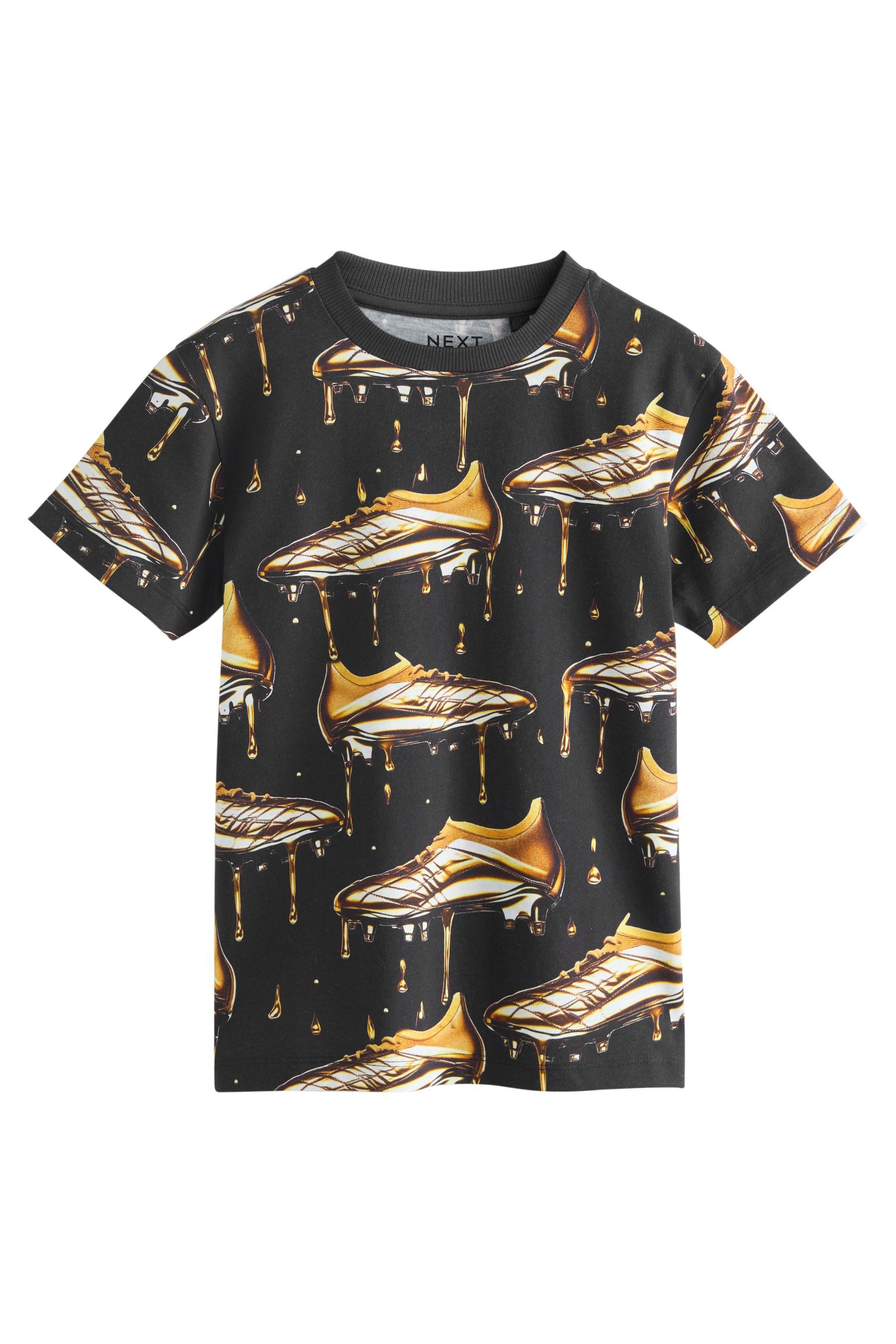 Print-Shirt Regular Fit T-Shirt mit durchgehendem Print