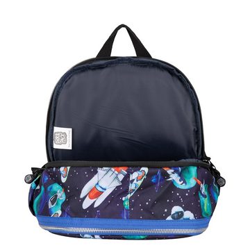 Pick&PACK Schulranzen Schulranzen M Space Sports Navy (1 Stück), ergonomisch, ab 5-6 Jahren, Grundschulranzen