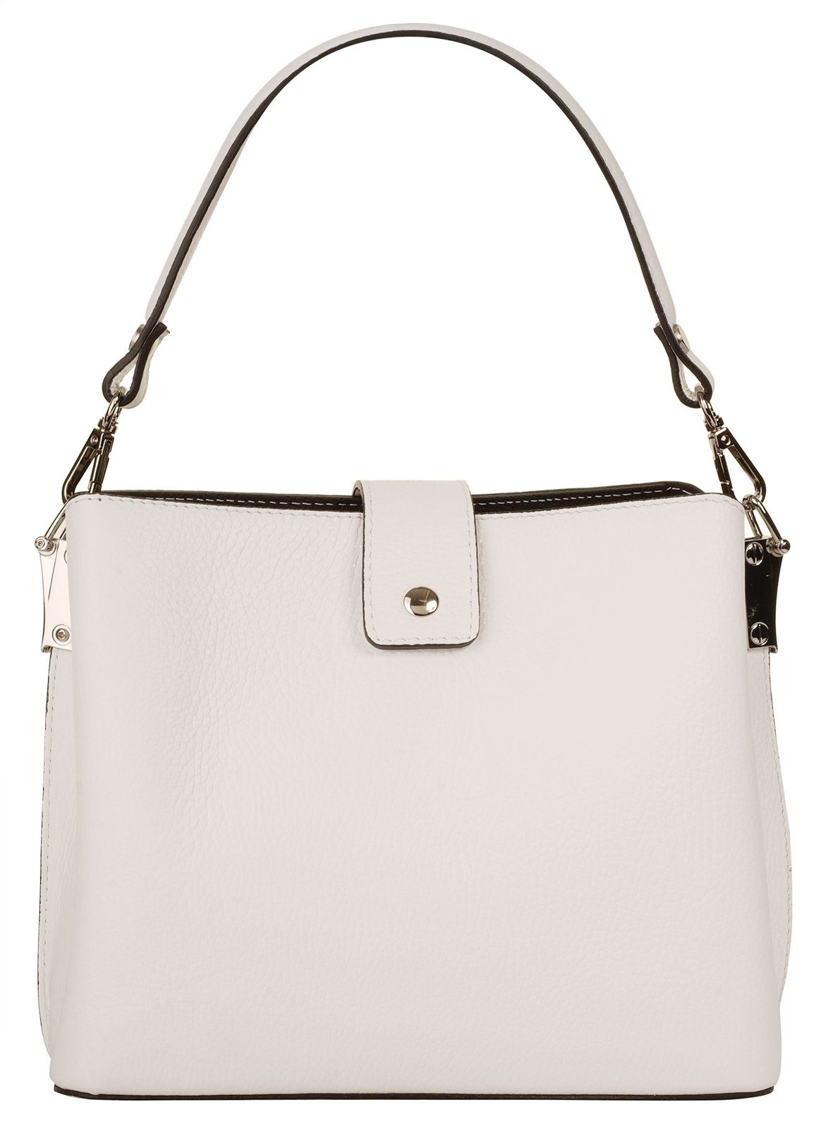 Cluty Henkeltasche, echt Leder, Made in Italy