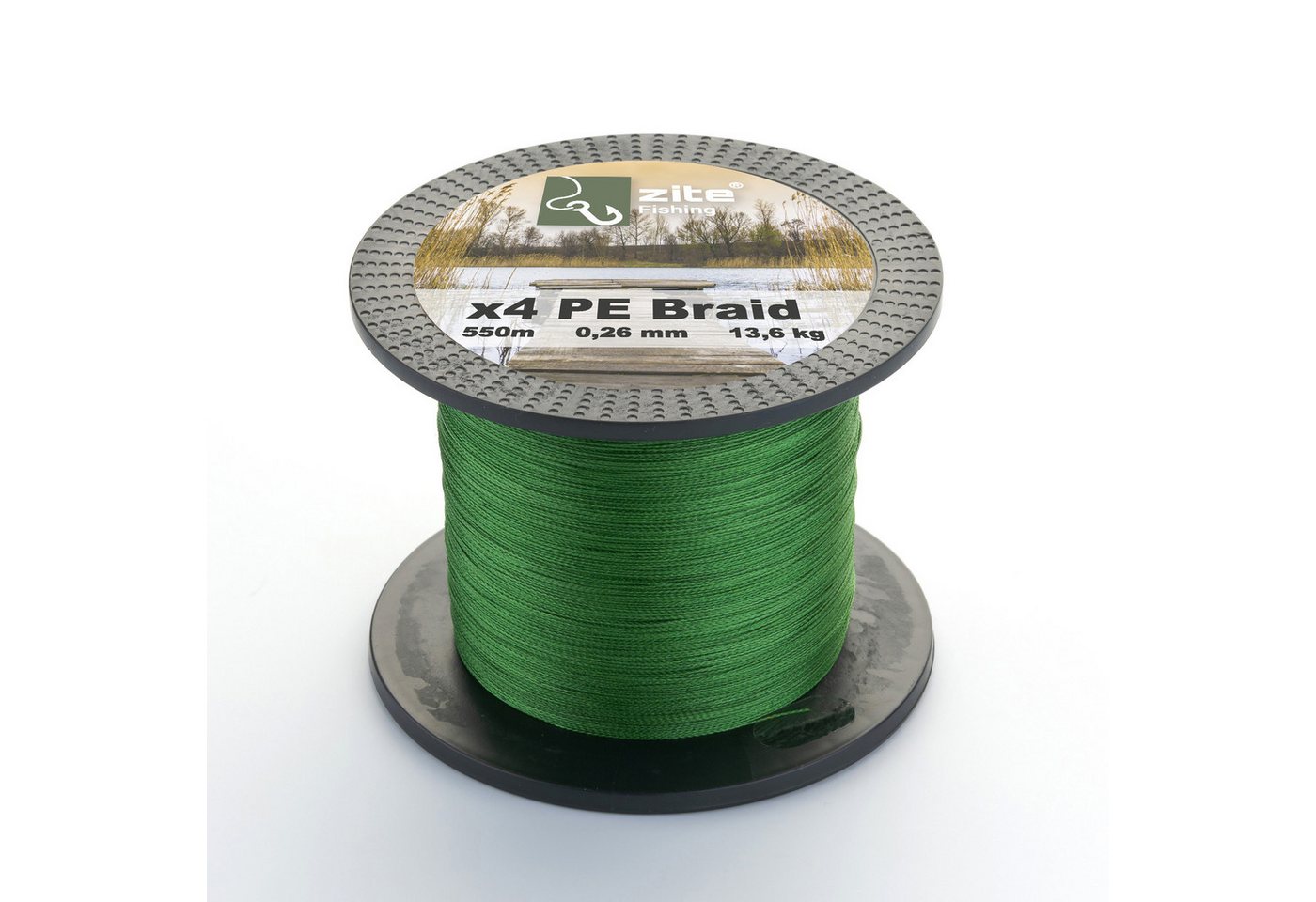Zite Angelschnur 4x geflochten - 0,14-0,30 mm Angelsehne - 550m - 6,8-20,7 kg Tragkraft